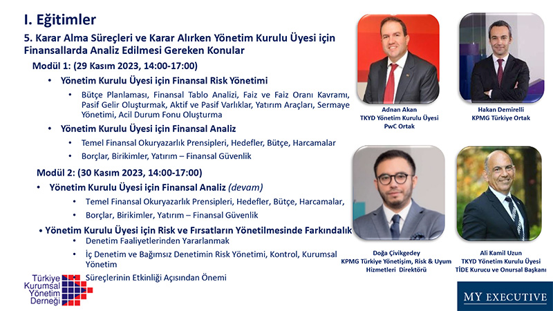 YÖNETİM KURULU ÜYELİĞİ MENTORLUK VE GELİŞTİRME PROGRAMI