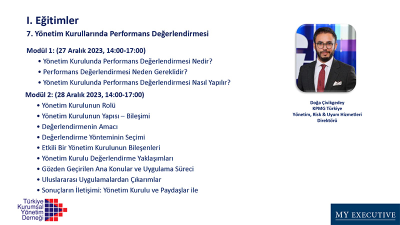 YÖNETİM KURULU ÜYELİĞİ MENTORLUK VE GELİŞTİRME PROGRAMI
