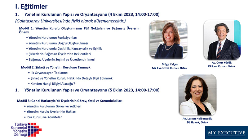 YÖNETİM KURULU ÜYELİĞİ MENTORLUK VE GELİŞTİRME PROGRAMI